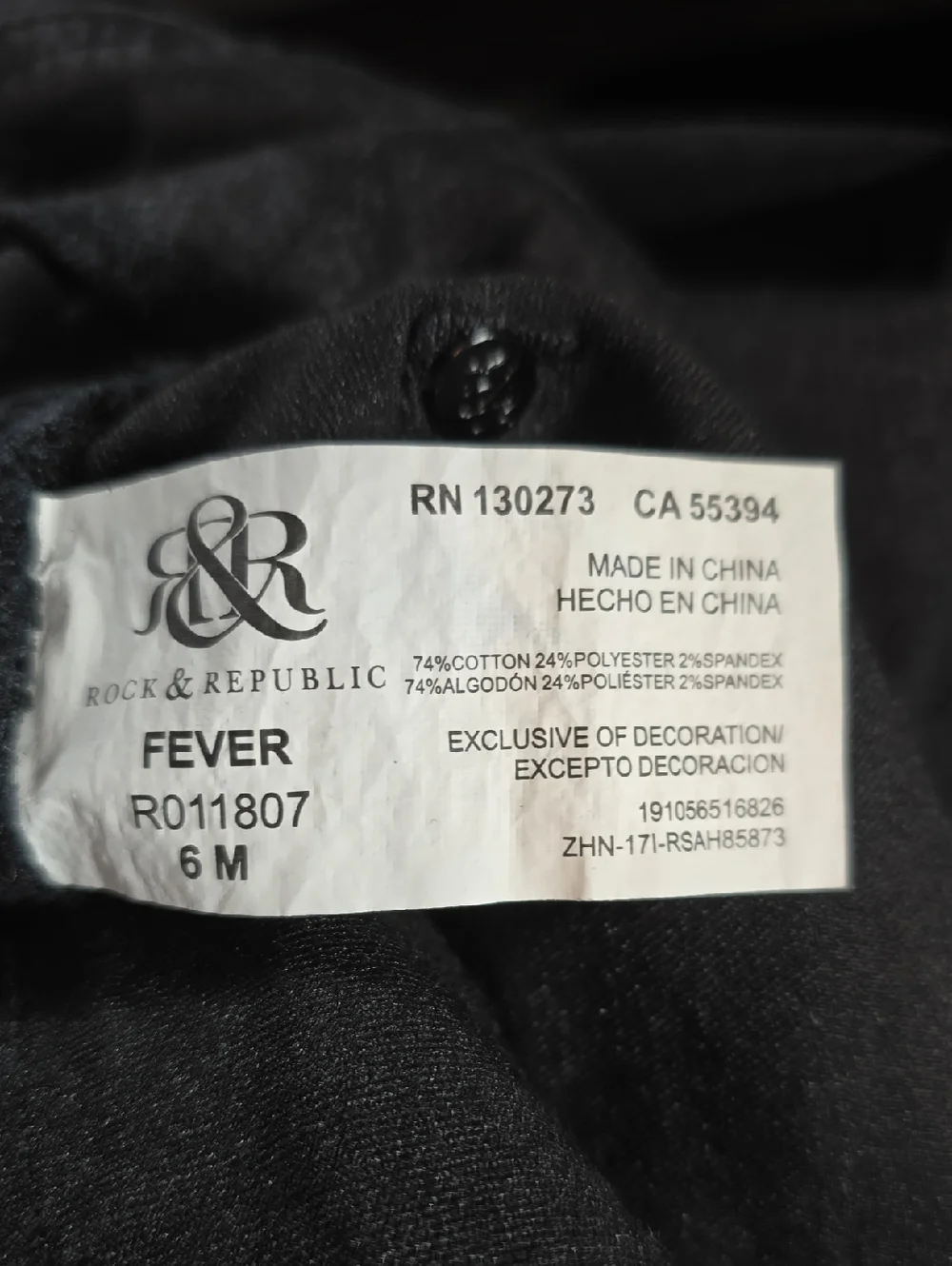 Rock & Republic sleek black